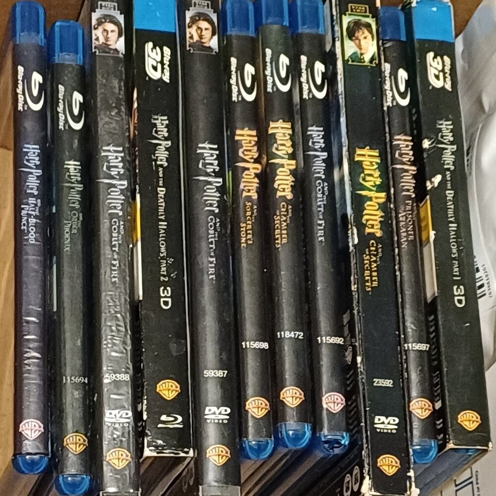 Buy10 Get1 FREE Harry Potter DVD/BluRay Collection INCL 3D Deathly Hollows 1 & 2